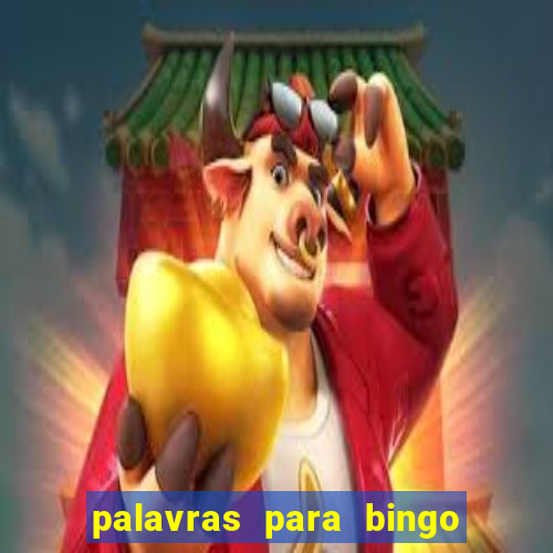 palavras para bingo cha de bebe